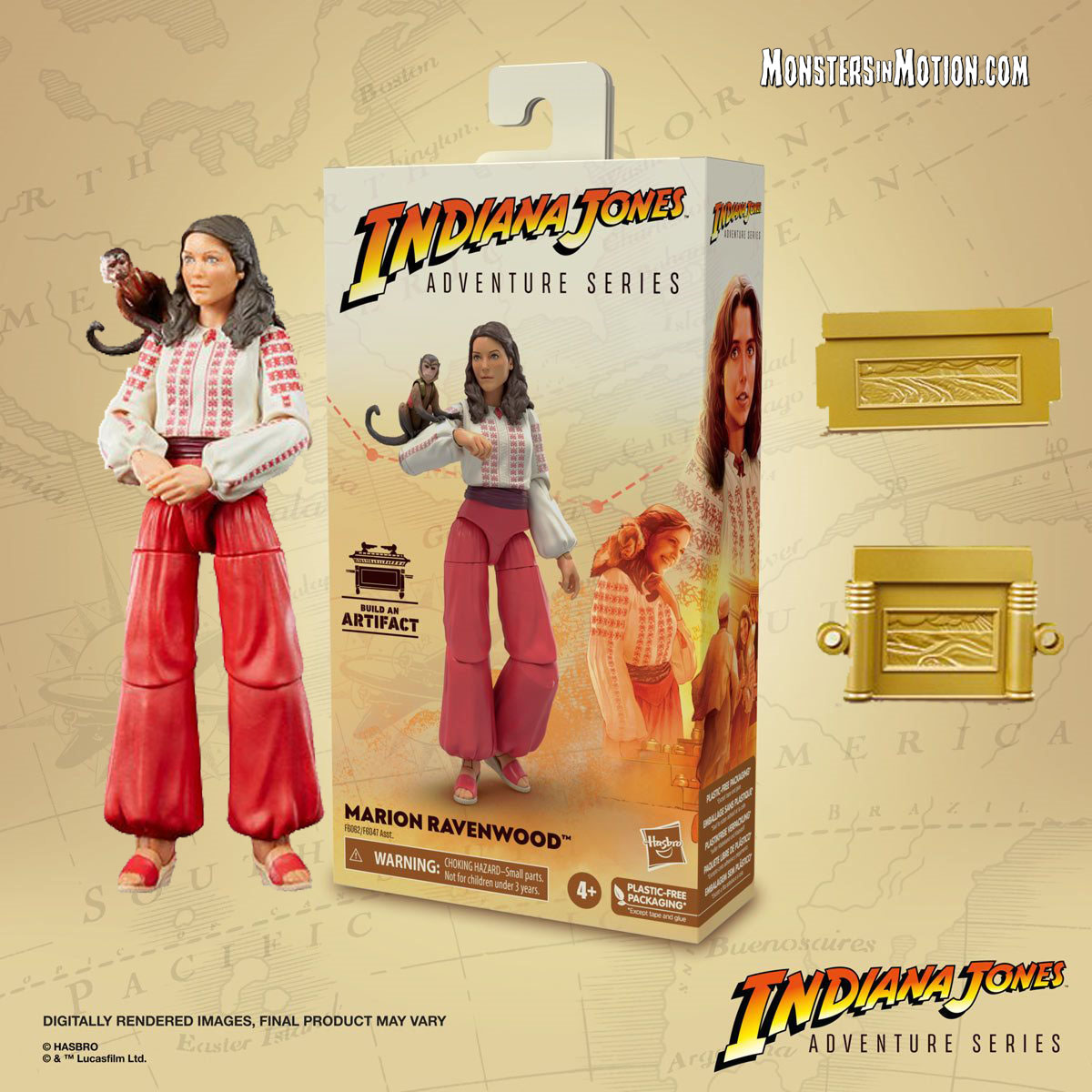 Indiana Jones Adventure Series Raiders of the Lost Ark Marion Ravenwood 6-inch Action Figure - Click Image to Close